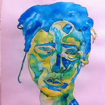 Tristesse encre sur papier