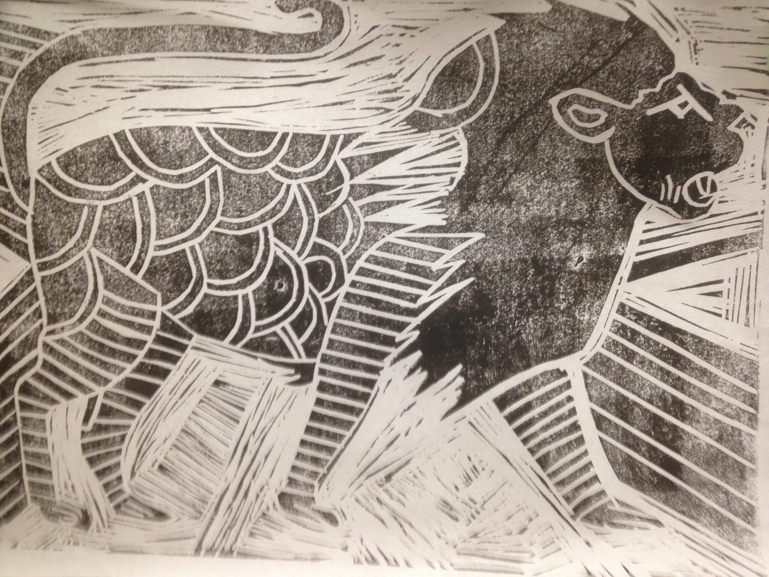 Linogravure Léo-otis