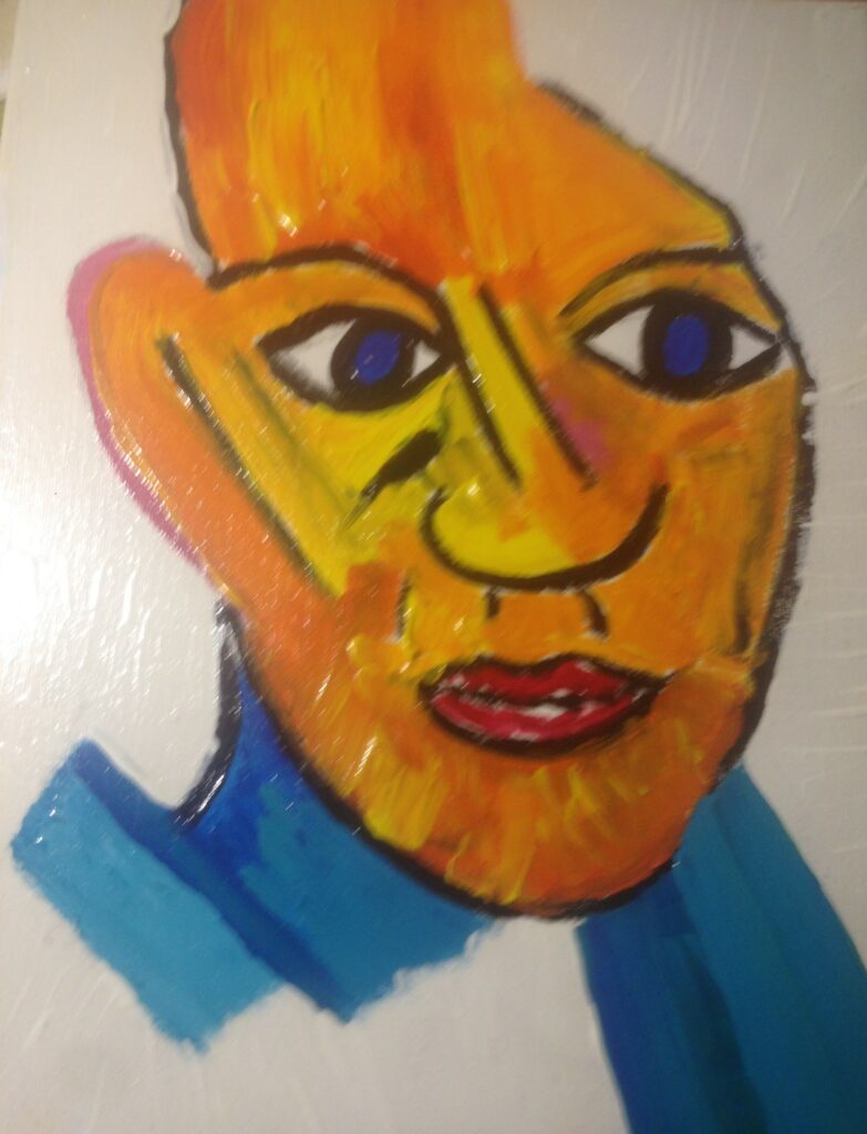 Pablo huile sur toile vernis glossy 35x27cm