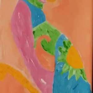 ISIS acrylique sur toile vernis glossy 45x15cm 260 euros