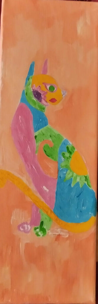 ISIS acrylique sur toile vernis glossy 45x15cm 260 euros