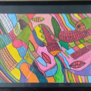 Voyage intérieur 1 poscas sur canson 24x32 450 euros